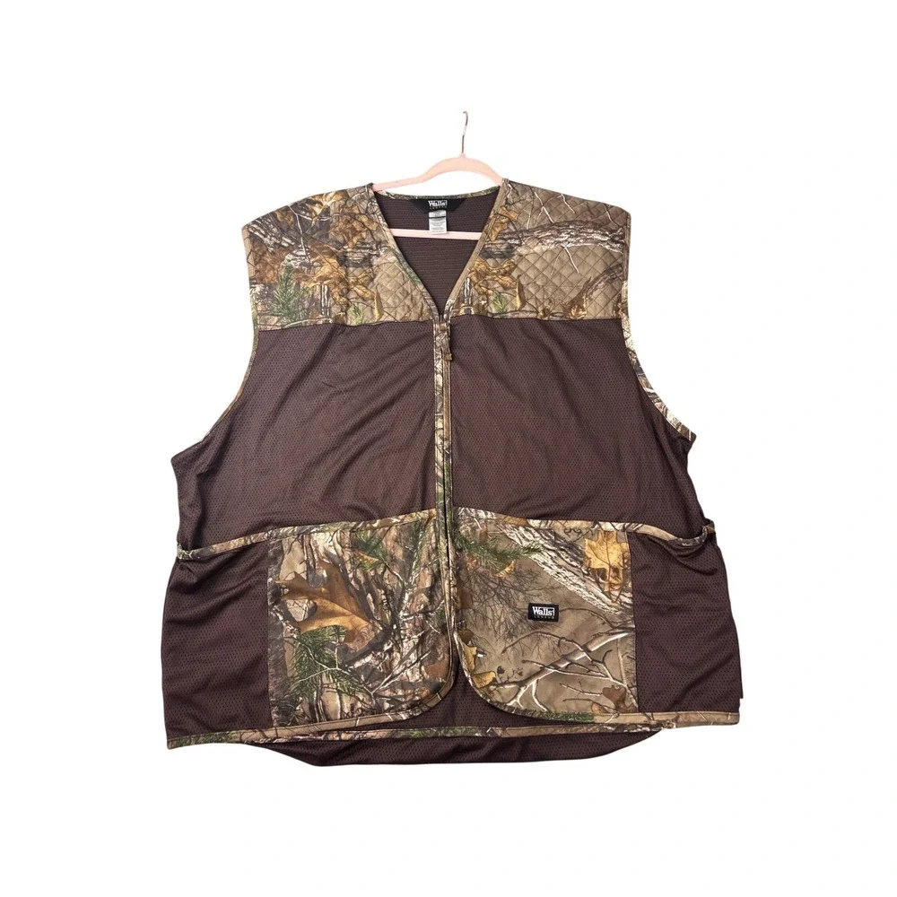 Walls Legend Shooting Vest Mens XL Brown Camo Mesh Hunting‎ DS38050